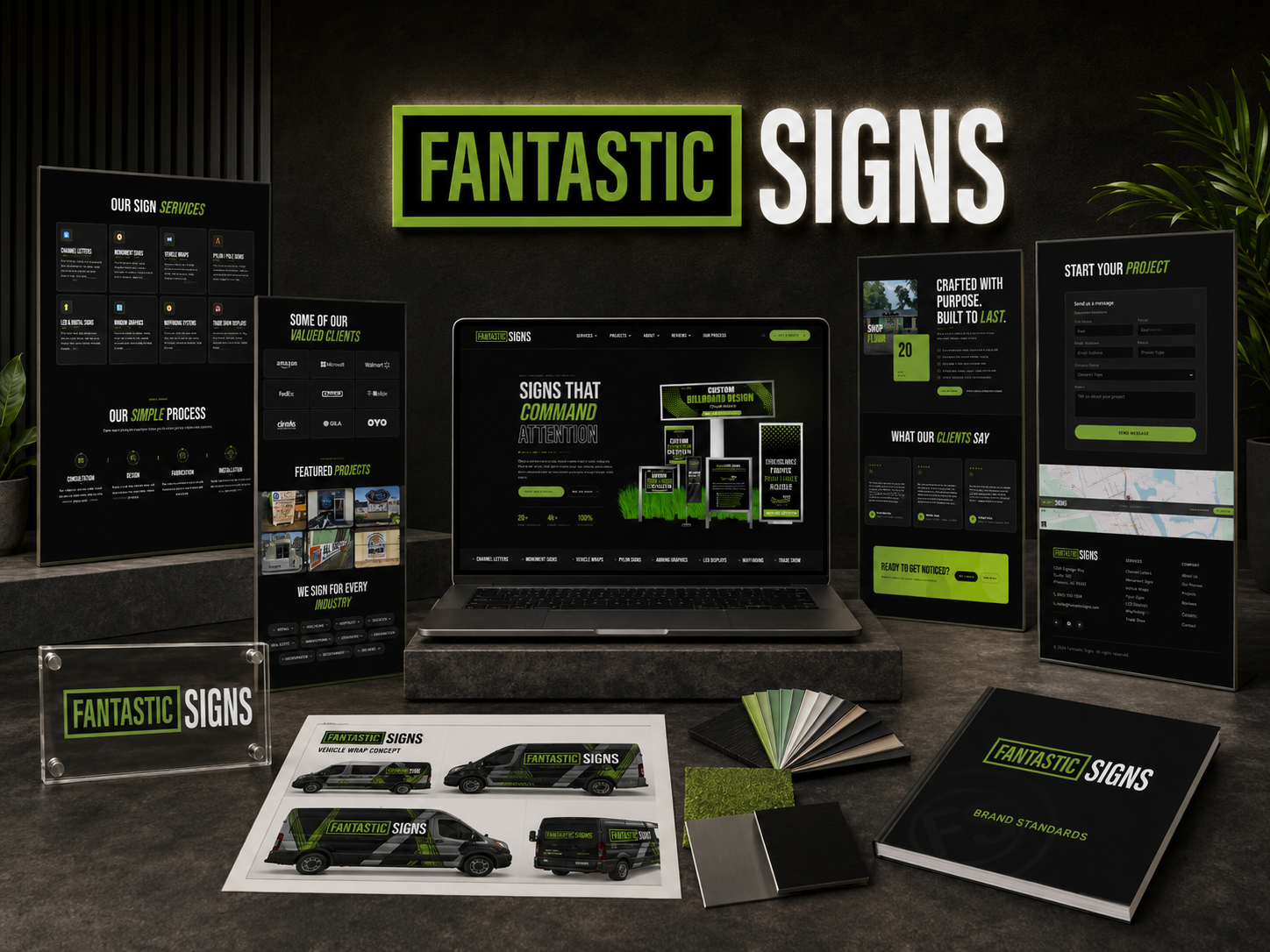 Fantastic Signs full brand and website package